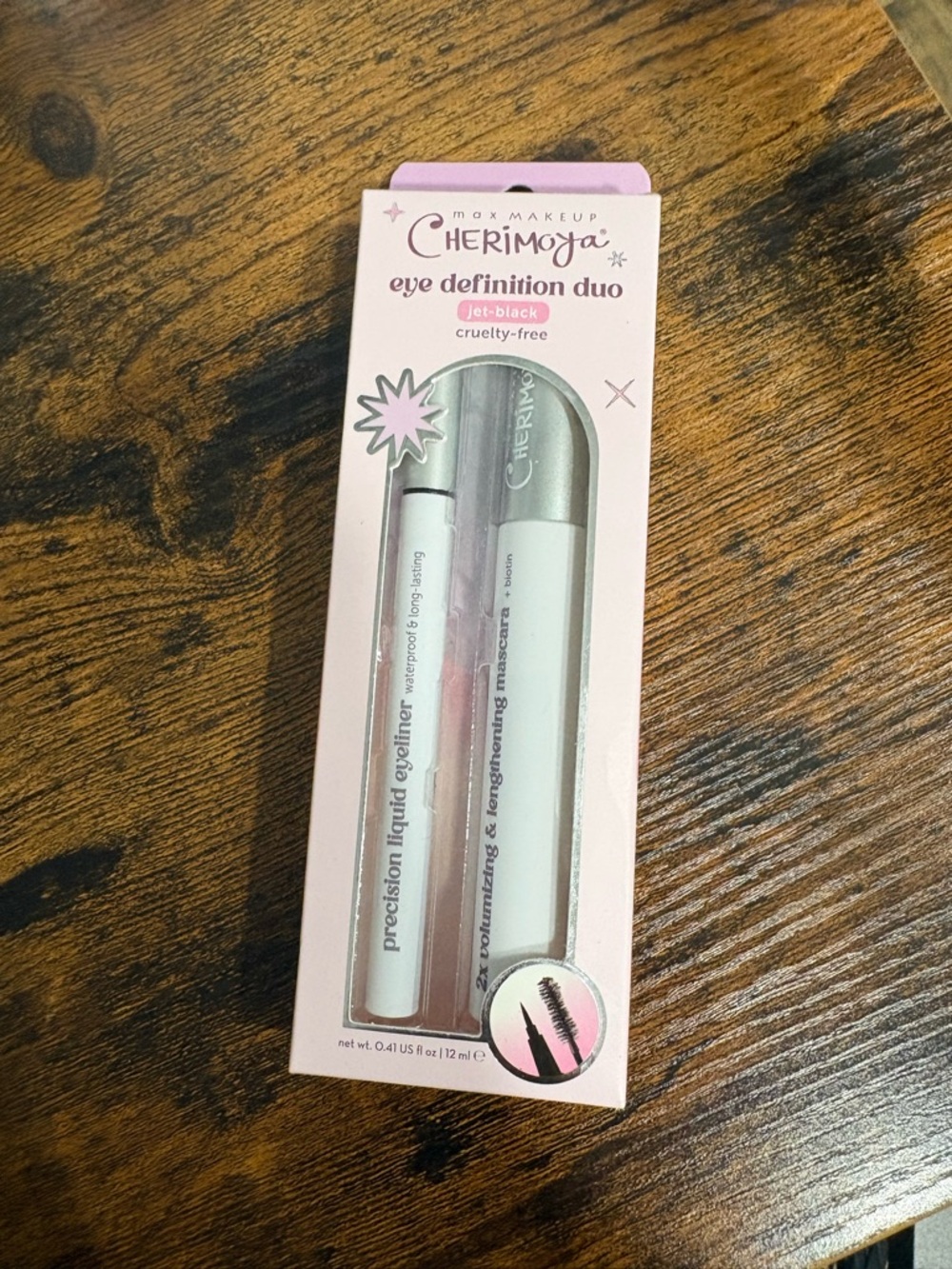 Cherimoya Eye Definition Duo - Jet Black Mascara & Liquid Eyeliner